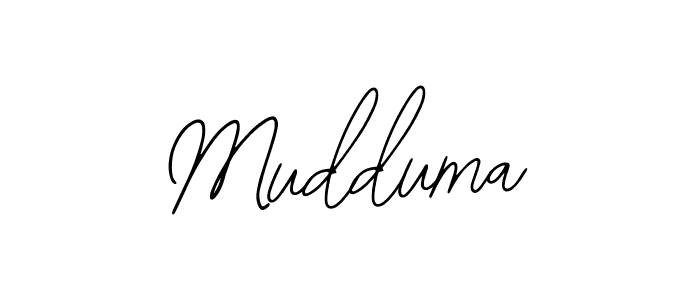 How to make Mudduma signature? Bearetta-2O07w is a professional autograph style. Create handwritten signature for Mudduma name. Mudduma signature style 12 images and pictures png