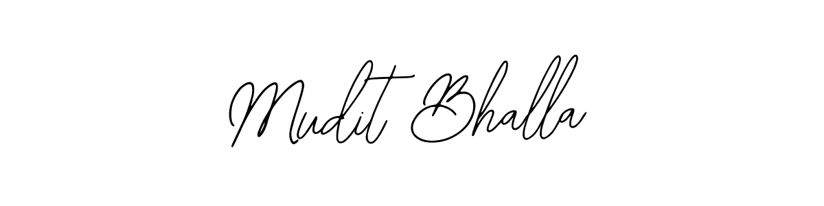 Also we have Mudit Bhalla name is the best signature style. Create professional handwritten signature collection using Bearetta-2O07w autograph style. Mudit Bhalla signature style 12 images and pictures png