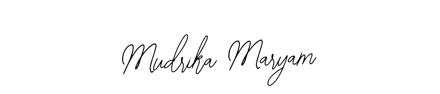 See photos of Mudrika Maryam official signature by Spectra . Check more albums & portfolios. Read reviews & check more about Bearetta-2O07w font. Mudrika Maryam signature style 12 images and pictures png