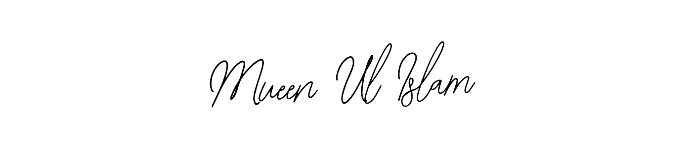 Make a beautiful signature design for name Mueen Ul Islam. With this signature (Bearetta-2O07w) style, you can create a handwritten signature for free. Mueen Ul Islam signature style 12 images and pictures png