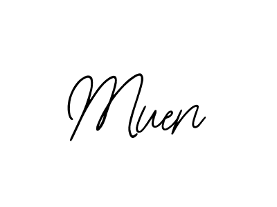 Muen stylish signature style. Best Handwritten Sign (Bearetta-2O07w) for my name. Handwritten Signature Collection Ideas for my name Muen. Muen signature style 12 images and pictures png