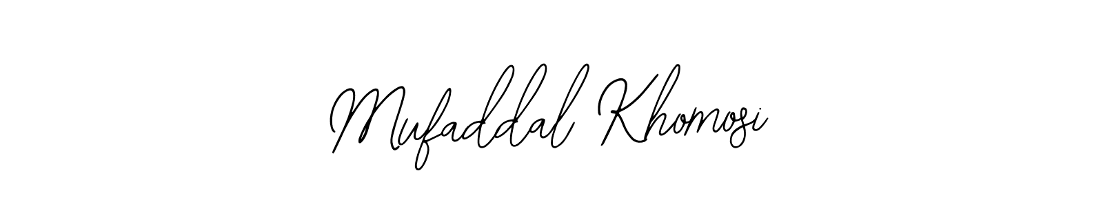 if you are searching for the best signature style for your name Mufaddal Khomosi. so please give up your signature search. here we have designed multiple signature styles  using Bearetta-2O07w. Mufaddal Khomosi signature style 12 images and pictures png