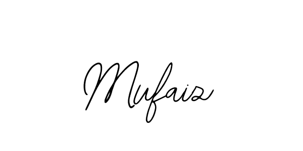 How to make Mufaiz name signature. Use Bearetta-2O07w style for creating short signs online. This is the latest handwritten sign. Mufaiz signature style 12 images and pictures png