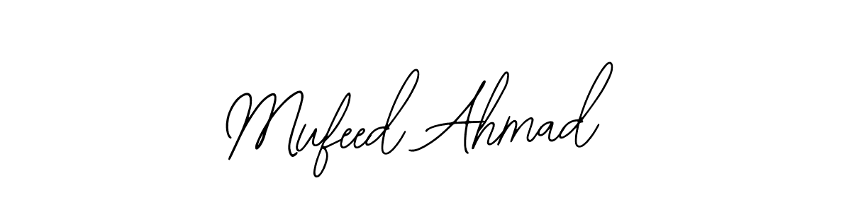 How to make Mufeed Ahmad signature? Bearetta-2O07w is a professional autograph style. Create handwritten signature for Mufeed Ahmad name. Mufeed Ahmad signature style 12 images and pictures png