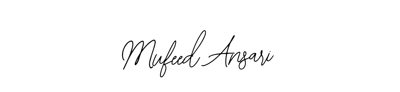 Use a signature maker to create a handwritten signature online. With this signature software, you can design (Bearetta-2O07w) your own signature for name Mufeed Ansari. Mufeed Ansari signature style 12 images and pictures png