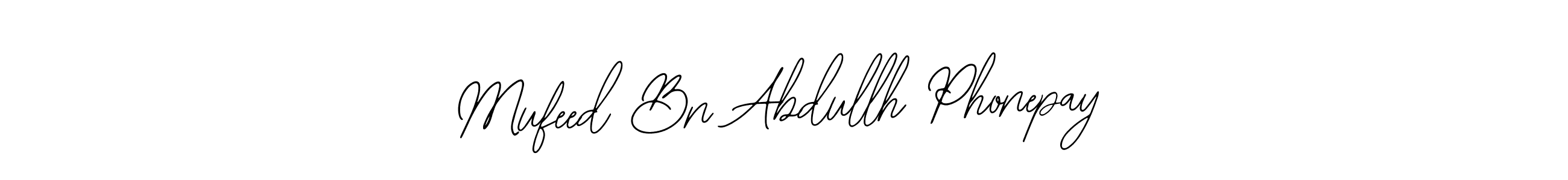 How to make Mufeed Bn Abdullh Phonepay name signature. Use Bearetta-2O07w style for creating short signs online. This is the latest handwritten sign. Mufeed Bn Abdullh Phonepay signature style 12 images and pictures png