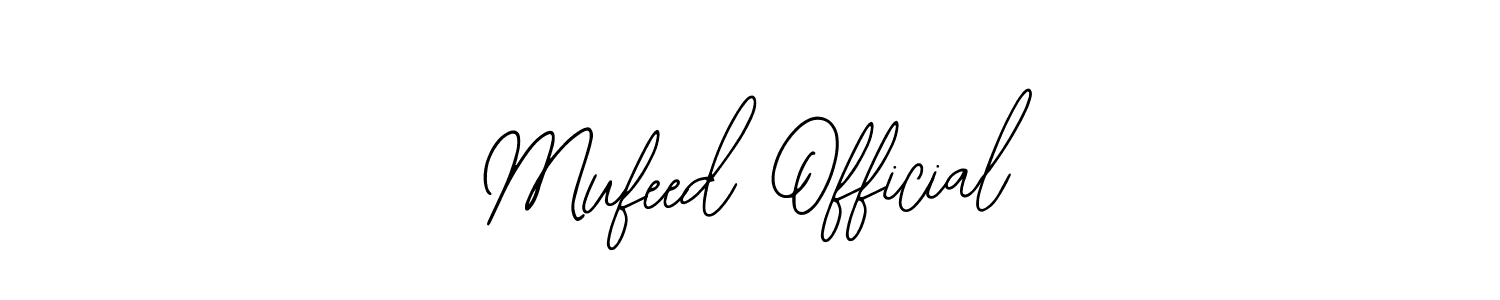 How to Draw Mufeed Official signature style? Bearetta-2O07w is a latest design signature styles for name Mufeed Official. Mufeed Official signature style 12 images and pictures png