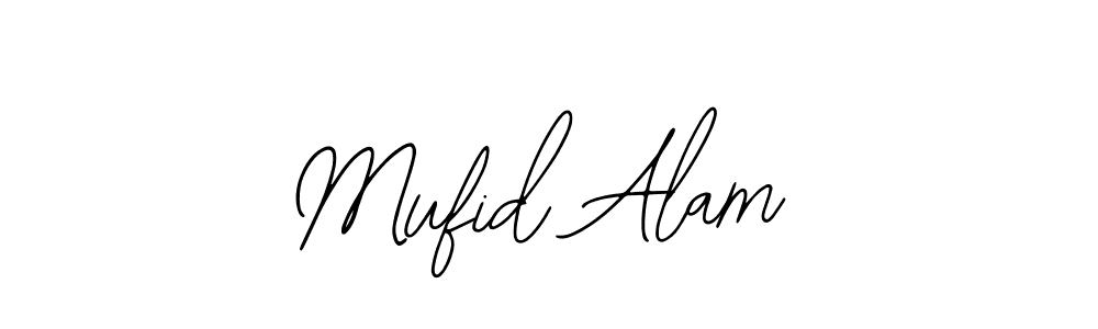 How to make Mufid Alam name signature. Use Bearetta-2O07w style for creating short signs online. This is the latest handwritten sign. Mufid Alam signature style 12 images and pictures png