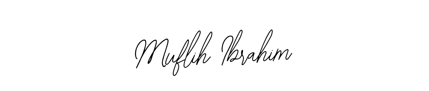 Create a beautiful signature design for name Muflih Ibrahim. With this signature (Bearetta-2O07w) fonts, you can make a handwritten signature for free. Muflih Ibrahim signature style 12 images and pictures png