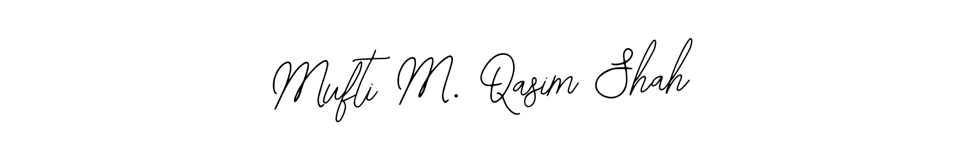 The best way (Bearetta-2O07w) to make a short signature is to pick only two or three words in your name. The name Mufti M. Qasim Shah include a total of six letters. For converting this name. Mufti M. Qasim Shah signature style 12 images and pictures png