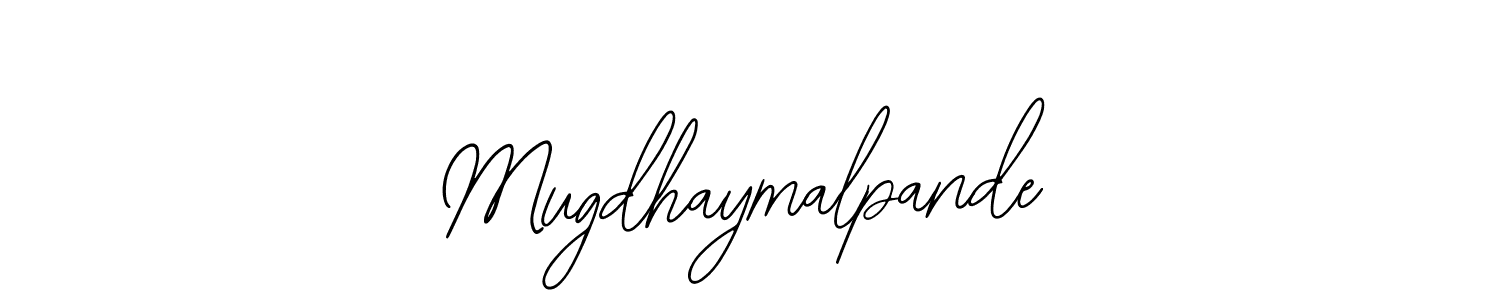 Make a short Mugdhaymalpande signature style. Manage your documents anywhere anytime using Bearetta-2O07w. Create and add eSignatures, submit forms, share and send files easily. Mugdhaymalpande signature style 12 images and pictures png