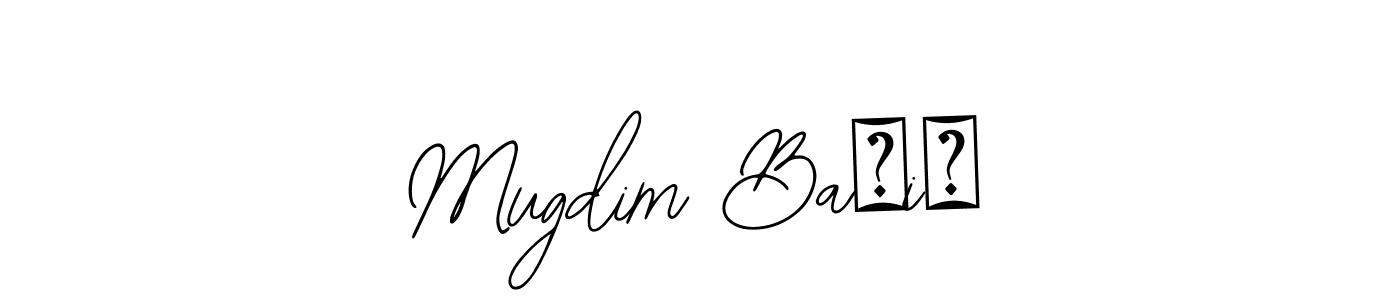 The best way (Bearetta-2O07w) to make a short signature is to pick only two or three words in your name. The name Mugdim Bašić include a total of six letters. For converting this name. Mugdim Bašić signature style 12 images and pictures png