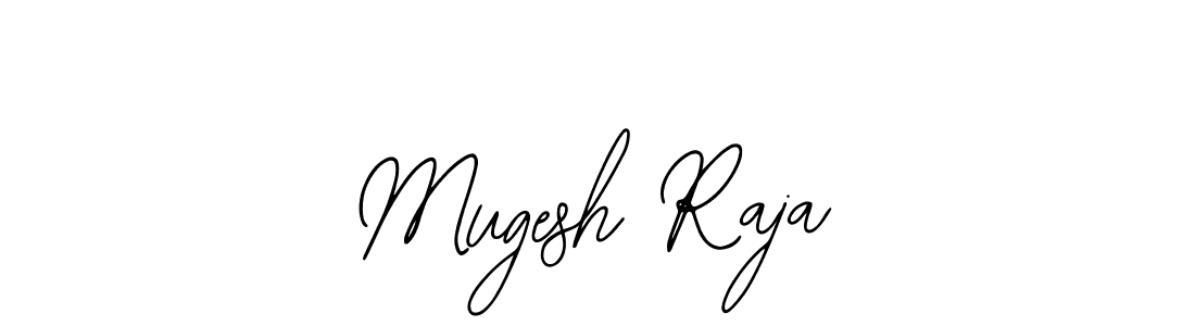 Also You can easily find your signature by using the search form. We will create Mugesh Raja name handwritten signature images for you free of cost using Bearetta-2O07w sign style. Mugesh Raja signature style 12 images and pictures png