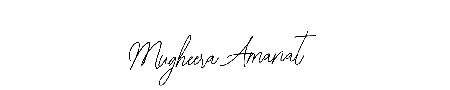 Also You can easily find your signature by using the search form. We will create Mugheera Amanat name handwritten signature images for you free of cost using Bearetta-2O07w sign style. Mugheera Amanat signature style 12 images and pictures png