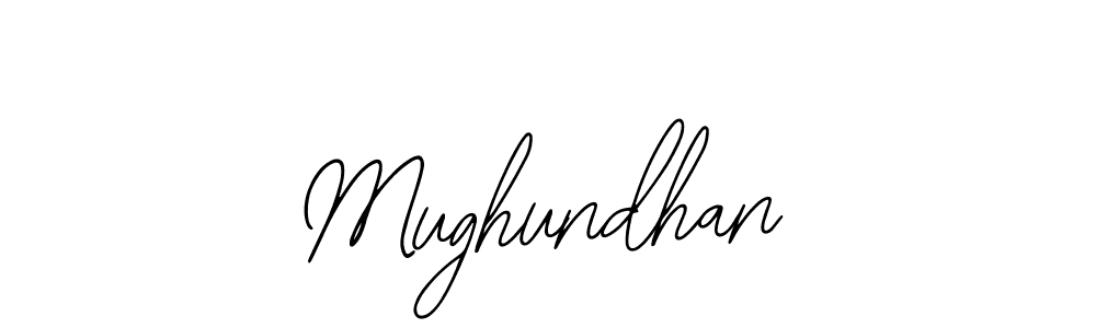 Design your own signature with our free online signature maker. With this signature software, you can create a handwritten (Bearetta-2O07w) signature for name Mughundhan. Mughundhan signature style 12 images and pictures png