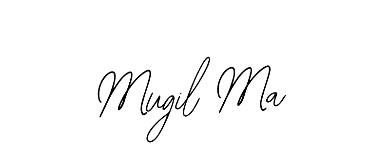 Use a signature maker to create a handwritten signature online. With this signature software, you can design (Bearetta-2O07w) your own signature for name Mugil Ma. Mugil Ma signature style 12 images and pictures png