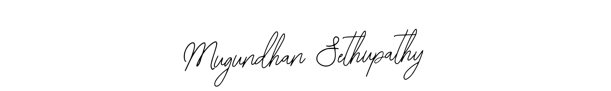 Use a signature maker to create a handwritten signature online. With this signature software, you can design (Bearetta-2O07w) your own signature for name Mugundhan Sethupathy. Mugundhan Sethupathy signature style 12 images and pictures png