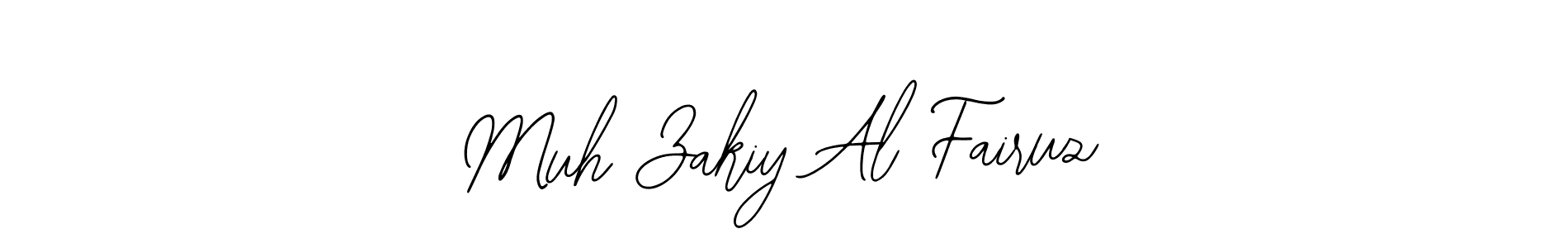 The best way (Bearetta-2O07w) to make a short signature is to pick only two or three words in your name. The name Muh Zakiy Al Fairuz include a total of six letters. For converting this name. Muh Zakiy Al Fairuz signature style 12 images and pictures png