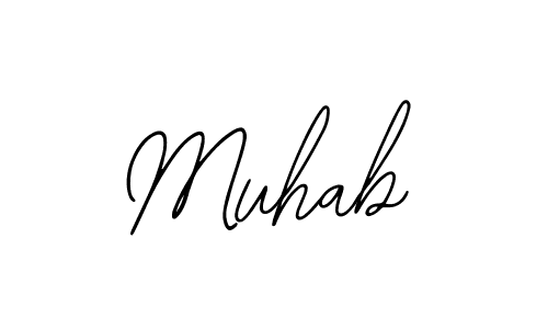 The best way (Bearetta-2O07w) to make a short signature is to pick only two or three words in your name. The name Muhab include a total of six letters. For converting this name. Muhab signature style 12 images and pictures png