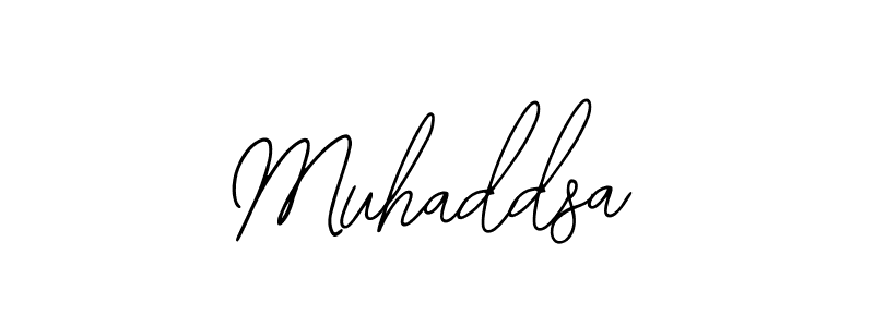 How to make Muhaddsa name signature. Use Bearetta-2O07w style for creating short signs online. This is the latest handwritten sign. Muhaddsa signature style 12 images and pictures png