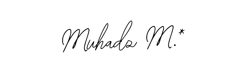 It looks lik you need a new signature style for name Muhadz M.*. Design unique handwritten (Bearetta-2O07w) signature with our free signature maker in just a few clicks. Muhadz M.* signature style 12 images and pictures png
