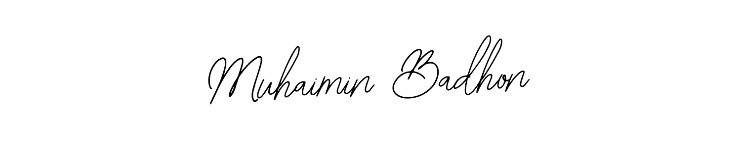 Also You can easily find your signature by using the search form. We will create Muhaimin Badhon name handwritten signature images for you free of cost using Bearetta-2O07w sign style. Muhaimin Badhon signature style 12 images and pictures png