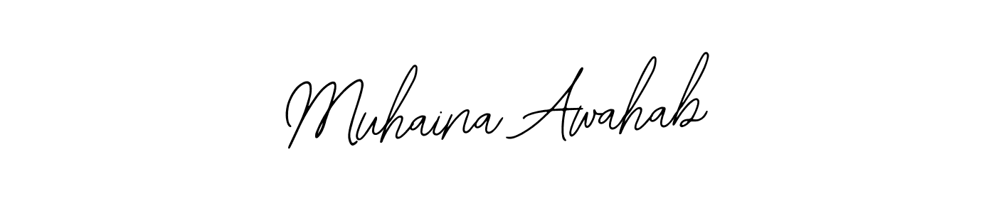 Muhaina Awahab stylish signature style. Best Handwritten Sign (Bearetta-2O07w) for my name. Handwritten Signature Collection Ideas for my name Muhaina Awahab. Muhaina Awahab signature style 12 images and pictures png