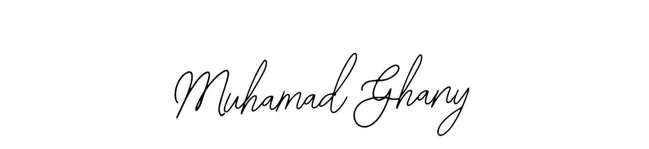 You should practise on your own different ways (Bearetta-2O07w) to write your name (Muhamad Ghany) in signature. don't let someone else do it for you. Muhamad Ghany signature style 12 images and pictures png