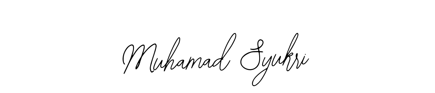 It looks lik you need a new signature style for name Muhamad Syukri. Design unique handwritten (Bearetta-2O07w) signature with our free signature maker in just a few clicks. Muhamad Syukri signature style 12 images and pictures png