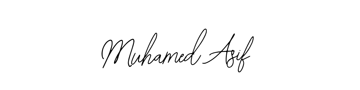 The best way (Bearetta-2O07w) to make a short signature is to pick only two or three words in your name. The name Muhamed Asif include a total of six letters. For converting this name. Muhamed Asif signature style 12 images and pictures png