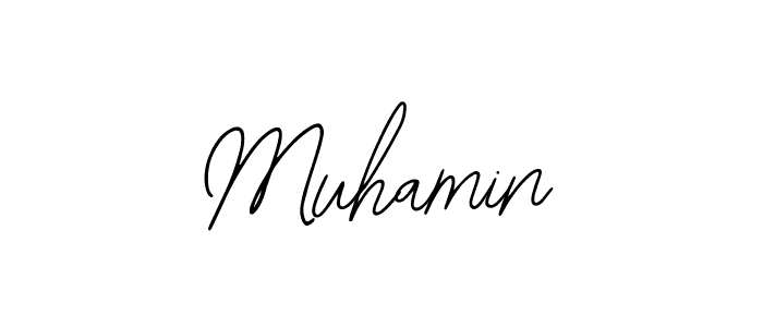 if you are searching for the best signature style for your name Muhamin. so please give up your signature search. here we have designed multiple signature styles  using Bearetta-2O07w. Muhamin signature style 12 images and pictures png