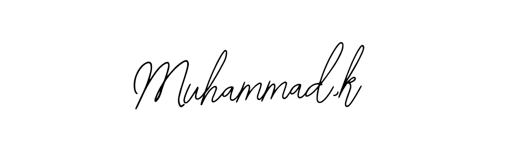 How to Draw Muhammad,k signature style? Bearetta-2O07w is a latest design signature styles for name Muhammad,k. Muhammad,k signature style 12 images and pictures png