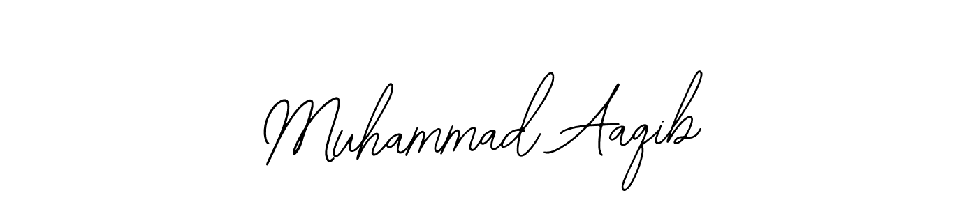 How to make Muhammad Aaqib name signature. Use Bearetta-2O07w style for creating short signs online. This is the latest handwritten sign. Muhammad Aaqib signature style 12 images and pictures png