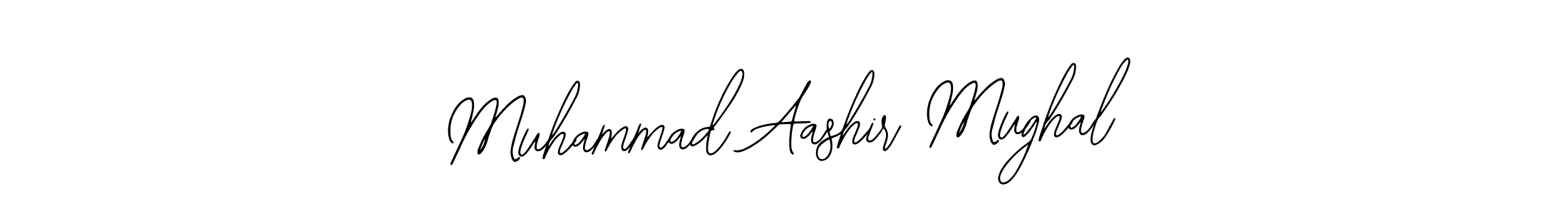 The best way (Bearetta-2O07w) to make a short signature is to pick only two or three words in your name. The name Muhammad Aashir Mughal include a total of six letters. For converting this name. Muhammad Aashir Mughal signature style 12 images and pictures png