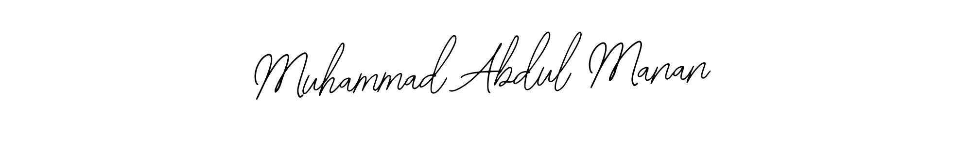 How to make Muhammad Abdul Manan name signature. Use Bearetta-2O07w style for creating short signs online. This is the latest handwritten sign. Muhammad Abdul Manan signature style 12 images and pictures png