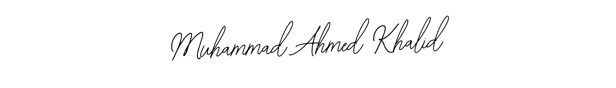 Design your own signature with our free online signature maker. With this signature software, you can create a handwritten (Bearetta-2O07w) signature for name Muhammad Ahmed Khalid. Muhammad Ahmed Khalid signature style 12 images and pictures png