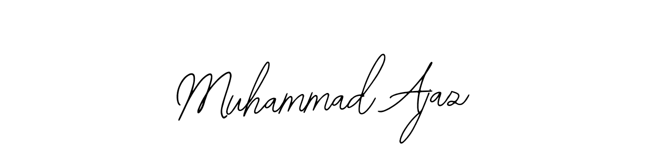 The best way (Bearetta-2O07w) to make a short signature is to pick only two or three words in your name. The name Muhammad Ajaz include a total of six letters. For converting this name. Muhammad Ajaz signature style 12 images and pictures png