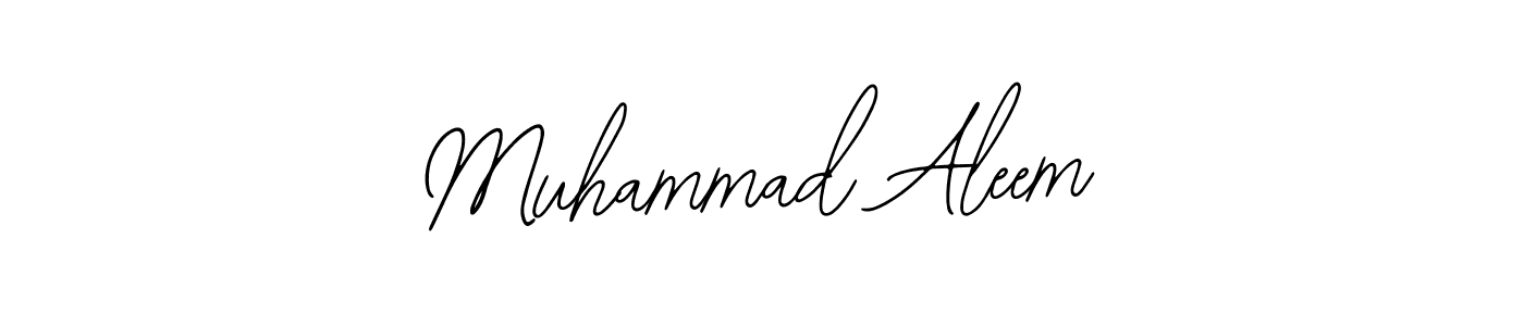 Use a signature maker to create a handwritten signature online. With this signature software, you can design (Bearetta-2O07w) your own signature for name Muhammad Aleem. Muhammad Aleem signature style 12 images and pictures png