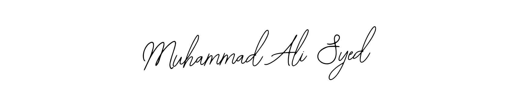 Use a signature maker to create a handwritten signature online. With this signature software, you can design (Bearetta-2O07w) your own signature for name Muhammad Ali Syed. Muhammad Ali Syed signature style 12 images and pictures png