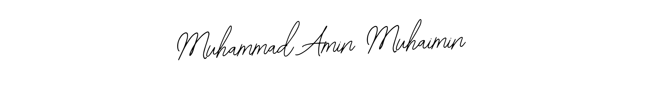 Use a signature maker to create a handwritten signature online. With this signature software, you can design (Bearetta-2O07w) your own signature for name Muhammad Amin Muhaimin. Muhammad Amin Muhaimin signature style 12 images and pictures png