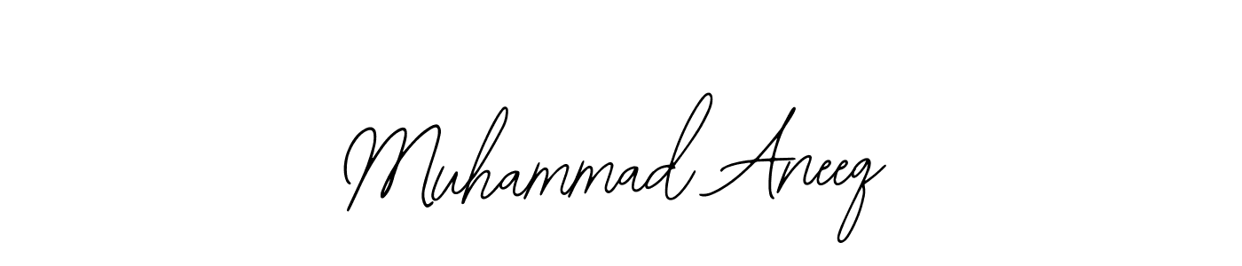 Similarly Bearetta-2O07w is the best handwritten signature design. Signature creator online .You can use it as an online autograph creator for name Muhammad Aneeq. Muhammad Aneeq signature style 12 images and pictures png