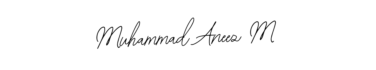 Once you've used our free online signature maker to create your best signature Bearetta-2O07w style, it's time to enjoy all of the benefits that Muhammad Aneez M name signing documents. Muhammad Aneez M signature style 12 images and pictures png