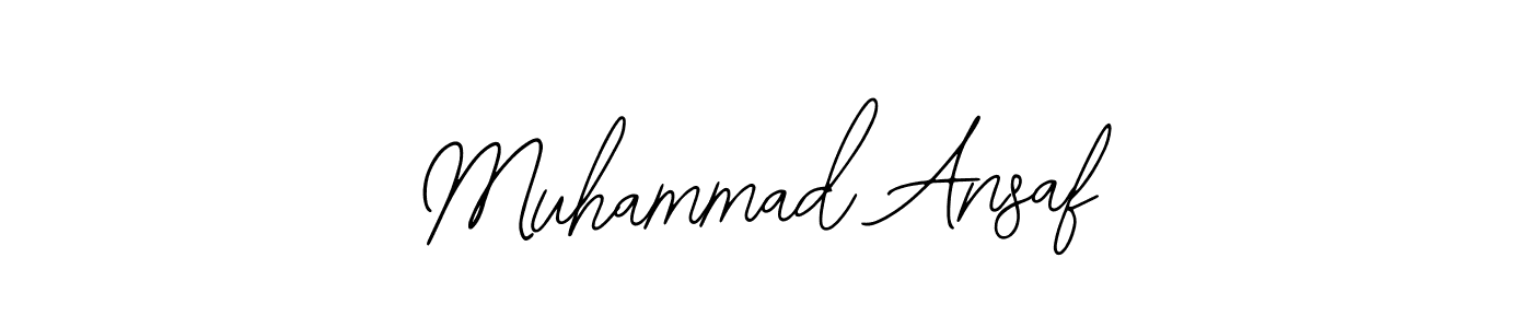 The best way (Bearetta-2O07w) to make a short signature is to pick only two or three words in your name. The name Muhammad Ansaf include a total of six letters. For converting this name. Muhammad Ansaf signature style 12 images and pictures png