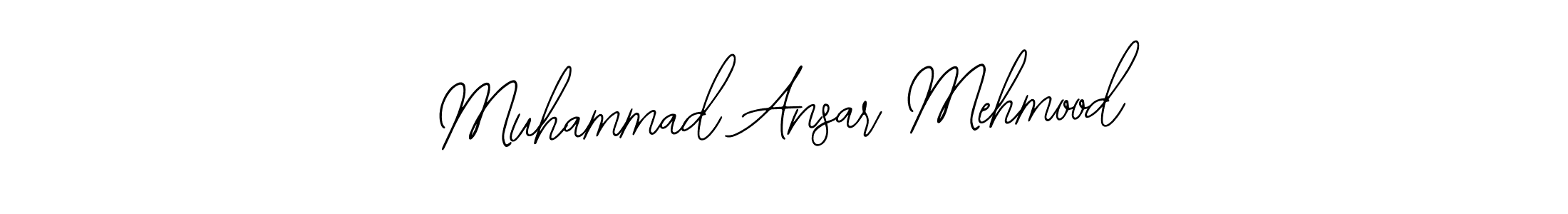 How to make Muhammad Ansar Mehmood name signature. Use Bearetta-2O07w style for creating short signs online. This is the latest handwritten sign. Muhammad Ansar Mehmood signature style 12 images and pictures png
