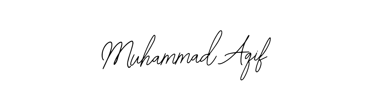 Create a beautiful signature design for name Muhammad Aqif. With this signature (Bearetta-2O07w) fonts, you can make a handwritten signature for free. Muhammad Aqif signature style 12 images and pictures png