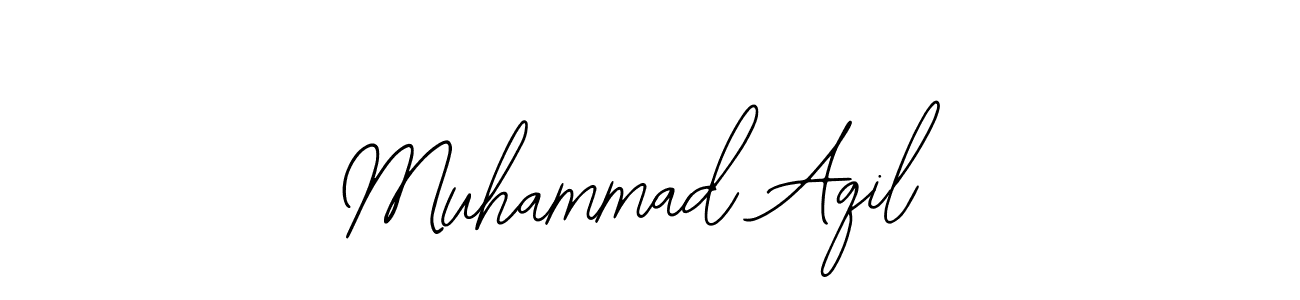 You should practise on your own different ways (Bearetta-2O07w) to write your name (Muhammad Aqil) in signature. don't let someone else do it for you. Muhammad Aqil signature style 12 images and pictures png