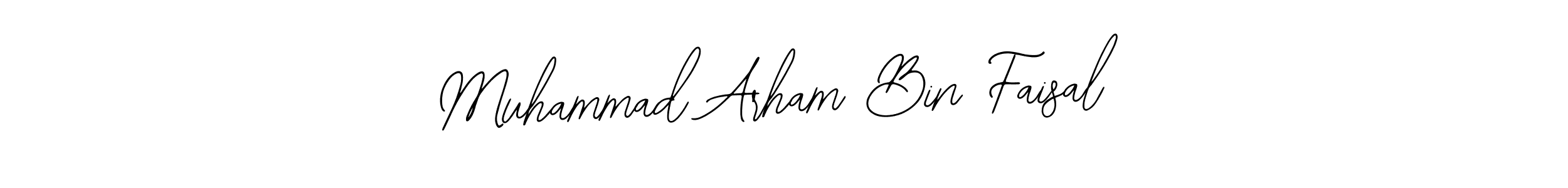 Create a beautiful signature design for name Muhammad Arham Bin Faisal. With this signature (Bearetta-2O07w) fonts, you can make a handwritten signature for free. Muhammad Arham Bin Faisal signature style 12 images and pictures png