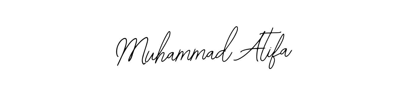 You should practise on your own different ways (Bearetta-2O07w) to write your name (Muhammad Atifa) in signature. don't let someone else do it for you. Muhammad Atifa signature style 12 images and pictures png