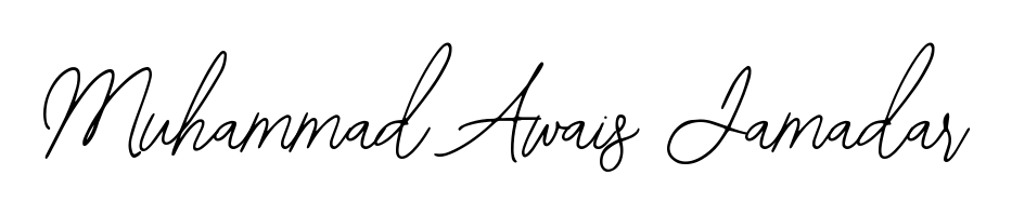 Designed for modern professionals: Muhammad Awais Jamadar name signature crafted with Bearetta-2O07w script. Ready for digital PDF workflows. Muhammad Awais Jamadar signature style 12 images and pictures png