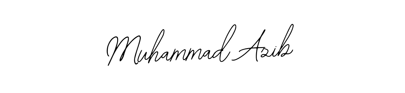 Design your own signature with our free online signature maker. With this signature software, you can create a handwritten (Bearetta-2O07w) signature for name Muhammad Azib. Muhammad Azib signature style 12 images and pictures png